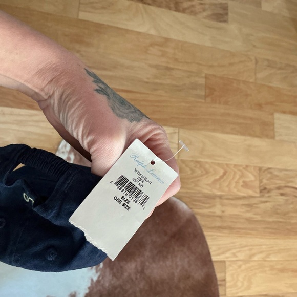 NWT Ralph Lauren Toddler Navy Baseball Cap with Cream Polo Pony - Picture 4 of 4